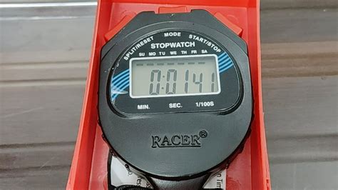 racer stopwatch specification